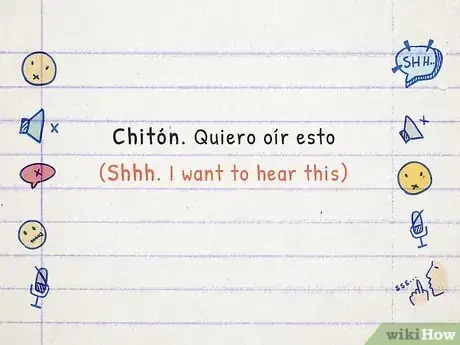Image titled Say "Be Quiet" in Spanish Step 6